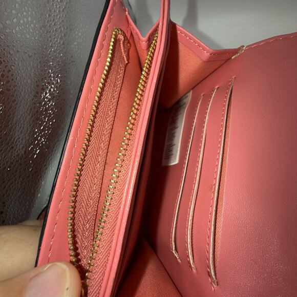 Accessorize 790125 Purse - 6” x 4”, 40” Strap Salmon Colored - Picture 4 of 8